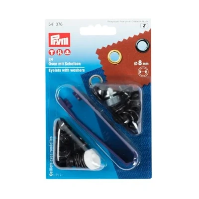 Immagine di Prym Occhielli e rondelle, Metallo, Bronzo, 8 mm