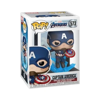 Immagine di POP Marvel: Endgame Capt A con Broken Shield &amp; Mjolnir