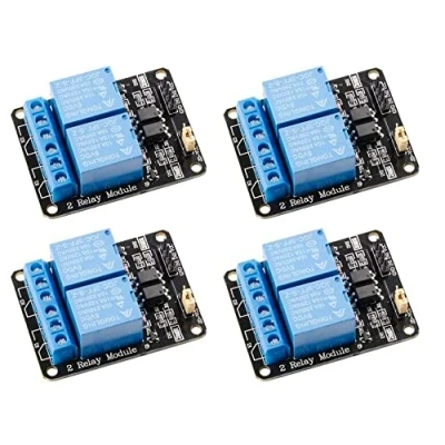 Immagine di Fasizi 4 moduli relè 5 V a 2 canali con accoppiatore ottico Scheda di espansione trigger basso livello per Mega R3 1280 DSP ARM PIC AVR STM32 Raspberry Pi