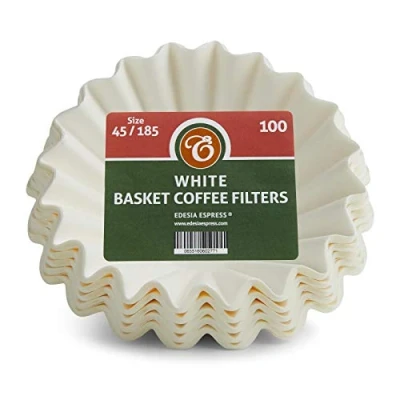 Immagine di EDESIA ESPRESS 100 filtri scanalati in carta per caffè americano 45/185mm compatibile con Kalita Wave KWF 185