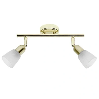 Immagine di Brilliant Sofia 55313/18 Faretto da soffitto LED (monocolore) E14 80 W Ottone, Alabastro