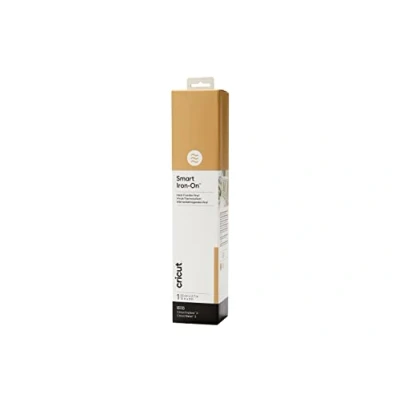 Immagine di Cricut Smart Iron On, Vinyl Trasferimento di Calore (HTV), per l&#039;Uso Explore 3 e Maker 3, Oro, 2.7 m (9 piedi), Vinile, 2.7m (9ft)