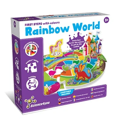 Immagine di Science4you Unicorn Primi Passi Mondo Arcobaleno Giochi per Imparare i Colori Montessori, Puzzle Regalini Bambina 3 4 5+ Anni, 80003548