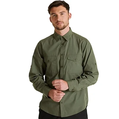 Immagine di Craghoppers Expert Kiwi Long Sleeved Shirt, Camicia Button Down Uomo, Dk Cedar Grn, XXL