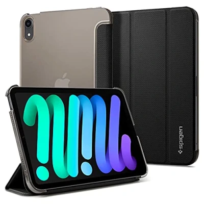 Immagine di Spigen Cover Liquid Air Folio Compatibile con iPad mini 6 Generazione 8.3 polici (2021) Nero