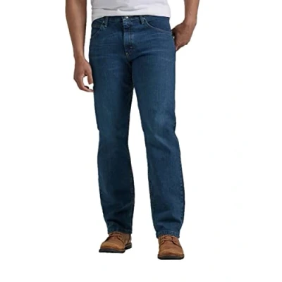 Immagine di Wrangler Authentics Jeans da uomo classici elasticizzati, con 5 tasche, dalla vestibilità comoda, 46W x 30L
