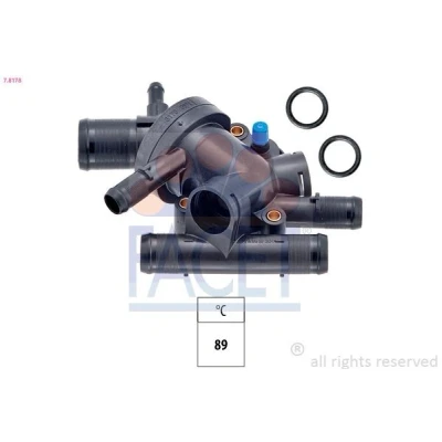 Immagine di FACET 7.8178 Termostato motore 89 Made in Italy OE Equivalent con guarnizione RENAULT: CLIO 2, Kangoo I, I Express