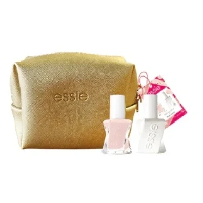 Immagine di Essie, Pochette con Smalto Per Unghie 384 Mademoiselle e Base Coat Strong Start, Eleganti una Manicure Curata, 2x 13,5 ml