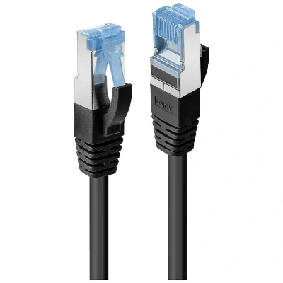 Immagine di LINDY 47176 RJ45 cavo di rete, patch CAT 6 S/FTP 0.50 m Nero 1 pz.