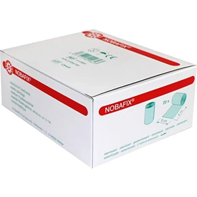 Immagine di Nobafix, 20 bende elastiche da fissaggio, dimensioni: 4 m x 6 cm