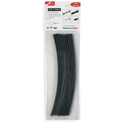 Immagine di HellermannTyton 308 30310 Kit guaine termoretraibili 3 mm 1 Restringimento:3:1 10 pz.