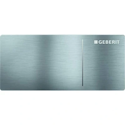 Immagine di Geberit Pulsante Sigma70, per doppio volume di scarico: acciaio inossidabile Le spazzolato (242.813.FW.1)