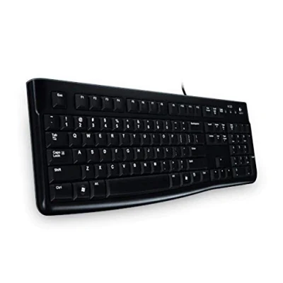 Immagine di Logitech K120 Tastiera Cablata Business per Windows/Linux, Layout Ucraino Qwerty, Nero