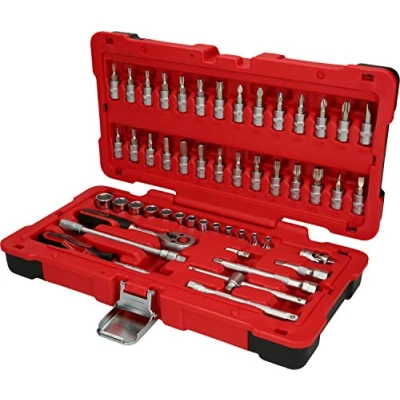 Immagine di KS Tools, Chiave a bussola + esagonale, Set di bussole da 1/4&quot;, 50 pezzi, Trazione laterale