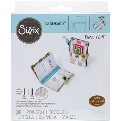 Immagine di Sizzix ScoreBoards Fustella Needle Book di Eileen Hull, Multicolore, One Size