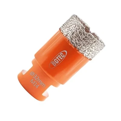 Immagine di BGTEC Punte per trapano diamantate a secco da 32 mm con filettatura M14 piastrelle in pietra di porcellana Mattone marmo ceramico