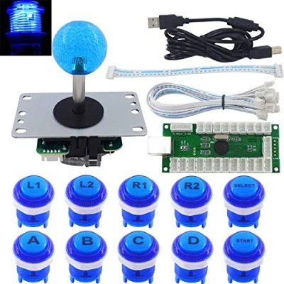 Immagine di SJ@JX Arcade Game LED DIY Kit Mechanical Keyboard Switch Button PC MAME Retropie Joystick Controller Zero Delay USB Encoder