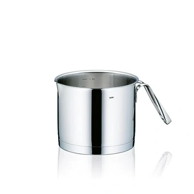 Immagine di kela, pentolino per Latte Cailin, in Acciaio Inox, Color Argento Lucido, 14 cm