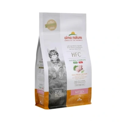 Immagine di almo nature Hfc Kitten Mangime Secco, Completo e Bilanciato per Gattini con 100 Cento Pollo Fresco, Multicolore, 1.2 kg