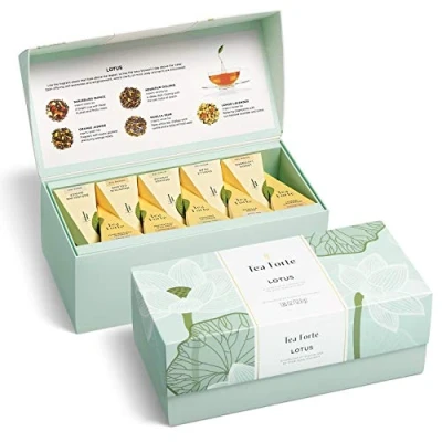 Immagine di NEW Tea Forte Lotus Presentation Box 20 Silken Pyramid Infusers