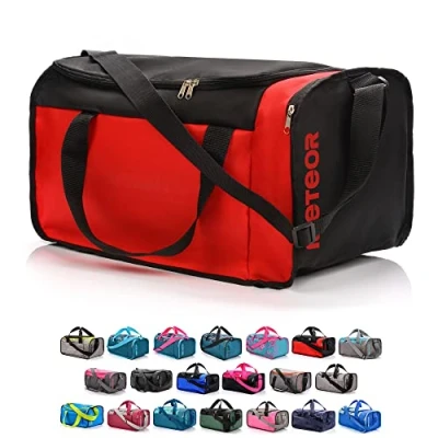 Immagine di meteor borsa per Palestra la Piscina Borsone da viaggio Una sportiva spaziosa e comoda weekend, campeggio, ogni con tracolla (20L) (40L) (Rosso/nero, 40L)