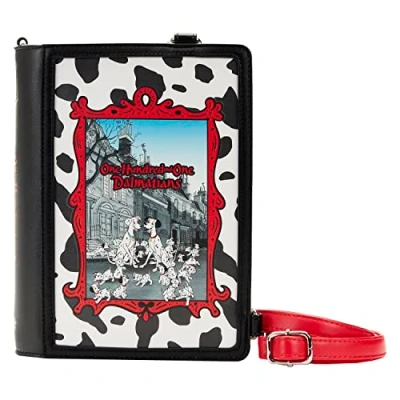 Immagine di Loungefly Disney Classic Books 101 Dalmations Borsa a tracolla convertibile, Multi, Small