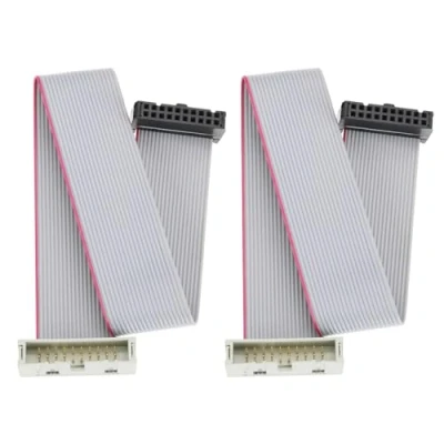 Immagine di YINETTECH 2 Pezzi 20 Pin Cavo Di Prolunga IDC Connettore Maschio A Femmina Passo 2,54 Mm Doppia Nastro Piatto