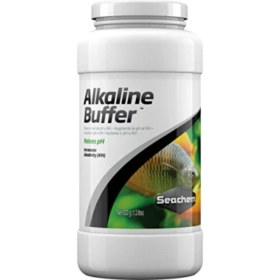 Immagine di Seachem Alkaline Buffer aumenta il pH e l&#039;alcalinità in acquari d&#039;acqua dolce 600 ml