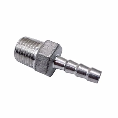 Immagine di SENRISE Tubo Barb Acciaio Inox SS304 Maschio Filettatura Accoppiamento Connettore BSP per molti tubi diversi 1/8 1/2 (3/8 x 12 mm)
