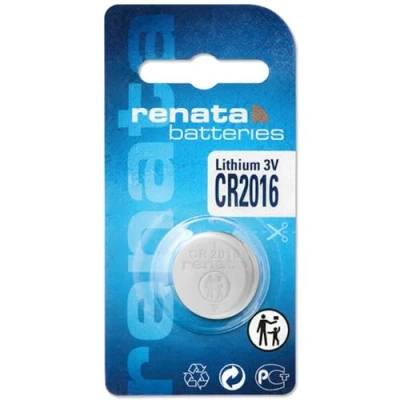 Immagine di Renata CR2016 Batteria a bottone al litio da 3 V DL2016, ECR 2016, BR 2016 (5 x CR 2016)