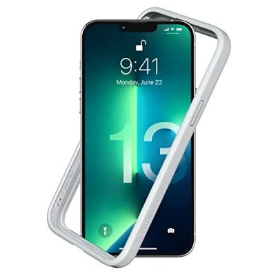 Immagine di RhinoShield Bumper Case compatible with [iPhone 13 Pro Max] CrashGuard NX Shock Absorbent Slim Design Protective Cover 3.5M / 11ft Drop Protection Platinum Gray