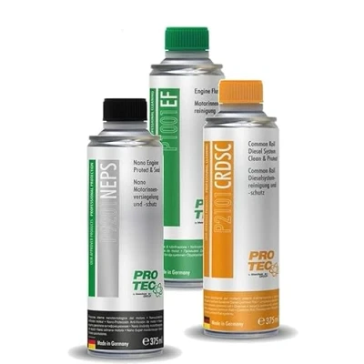 Immagine di PRO TEC Nano Engine Protect &amp; Seal 375 ml. + Flush ml Common Rail Diesel System Clean P2101