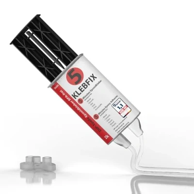 Immagine di DIP Tools KLEBFIX Colla Bicomponente Epossidica per Legno, Metallo, Vetro, Plastica e Altro Ancora in Soli 5 minuti (6x25ml)