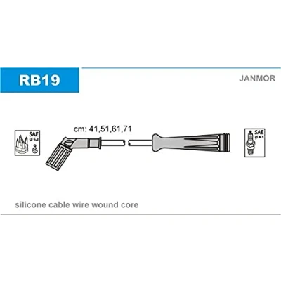 Immagine di JANMOR RB19 Kit Cavi Accensione RENAULT: MEGANE Scenic, 1 Classic