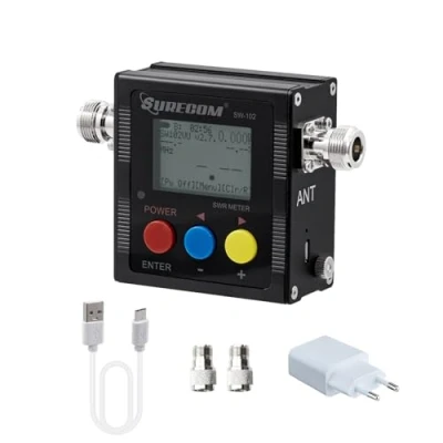 Immagine di Mcbazel Surecom SW 102 Digital VHF UHF 125 525 MHz Potenza ed SWR Meter