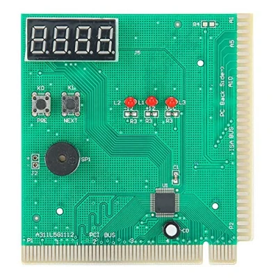 Immagine di scheda diagnostica della madre del PC, a 4 cifre Analizzatore PC Tester diagnostico computer POST per PCI e ISA