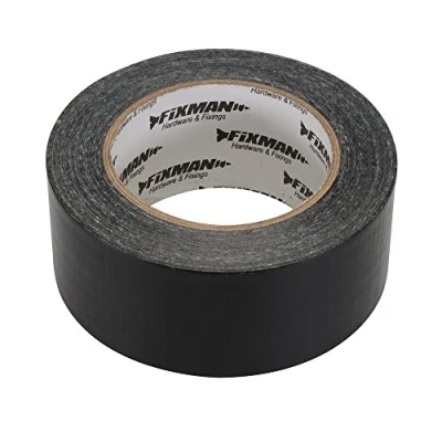 Immagine di Fixman, Nastro adesivo in tessuto, 50 mm x m, Nero