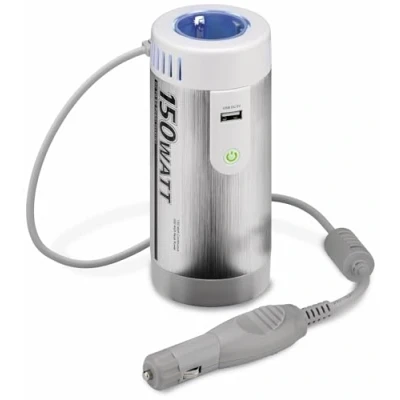 Immagine di Goobay 67920 Inverter Soft Start Onda Sinusoidale Modificata, 12 Volt, Argento