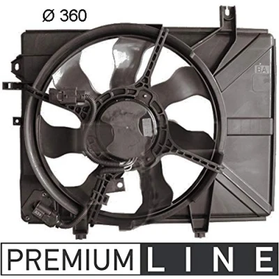 Immagine di MAHLE ORIGINAL CFF 225 000P Ventola Radiatore HYUNDAI: Getz (TB) 1.3, 1.4 i, 1.5 CRDi, 1.6, 1.3 1.1 2002 2010
