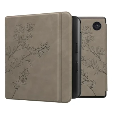 Immagine di kwmobile Custodia eReader Compatibile con Kobo Libra Colour Cover eBook Reader Flip Case Magnetica Pelle PU Magnolie