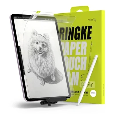 Immagine di Ringke Paper Touch Film [Soft / 2 Pezzi] Compatibile con Pellicola iPad Air 11 inch M2 (2024) Effetto Carta Protezione Schermo