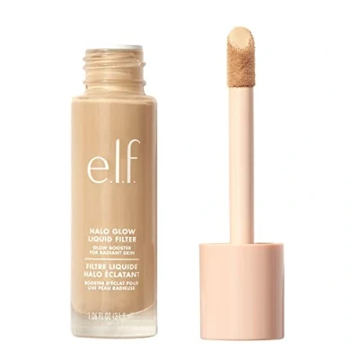 Immagine di e.l.f. Halo Glow Liquid Filter, illumina la carnagione per un effetto soft focus, infuso con acido ialuronico, prodotto vegano e non testato sugli animali, 7 Deep Rich