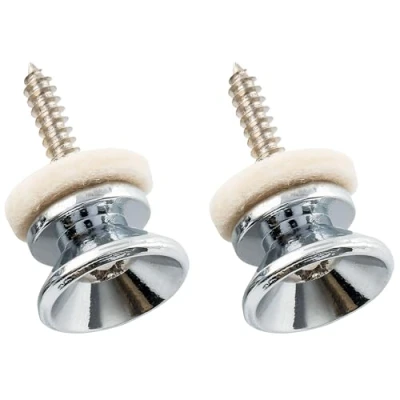 Immagine di Musiclily Pro Metallo Attacchi Tracolla Strap Buttons per Fender Style Chitarra Elettrica Acustica Basso, Cromato (Set di 2)