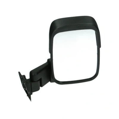 Immagine di specchio retrovisore esterno Tyc 310 0059 Dx nero convesso, Braccio corto, per a regolazione manuale FORD: Transit Mk3 Van
