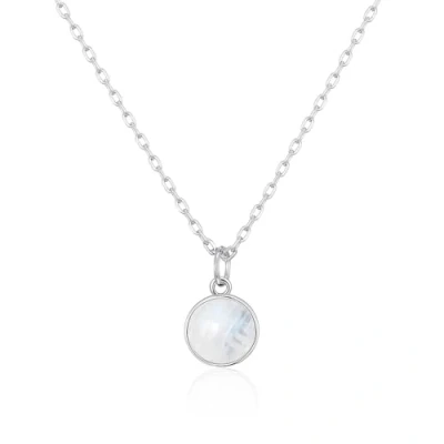 Immagine di Philip Jones Collana in Pietra di luna, Placcato argento, luna