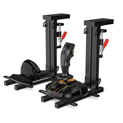 Immagine di Diwangus Supporto per Joystick HOTAS Thrustmaster T.16000M FCS HOTAS/T Flight HOTAS/Warthog, Simulatore di Volo Logitech X56/X52/X52 Pro 2 Pezzi