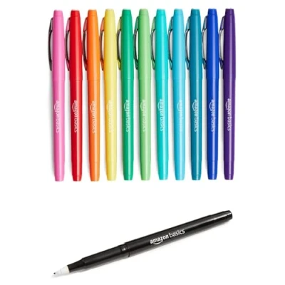 Immagine di Amazon Basics Pennarelli in colori assortiti, confezione da 12, Multicolore
