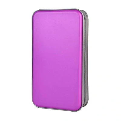 Immagine di alavisxf xx Alachi EU Porta CD Custodia, Plastica Dura da 96 Capacità Borsa Custodia Auto Protettiva Portafoglio Organizer (96 Capacità, Viola)