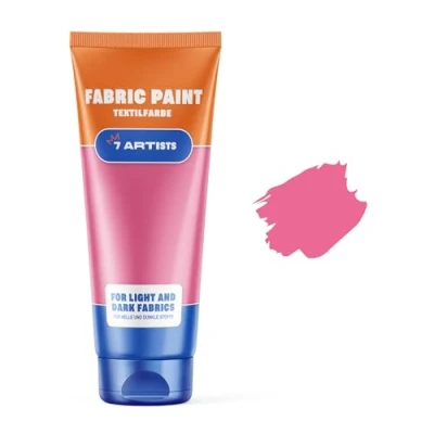 Immagine di 7 Artists Colore Tessuto Per Tessuti Rosa 60 ml Colori Permanenti Vernice Stoffa Pittura