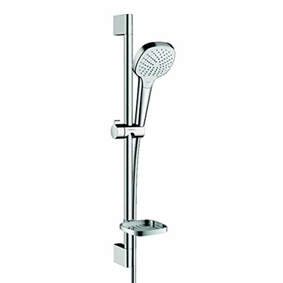 Immagine di hansgrohe Croma Select E Set doccia Vario 0,65m, 3 tipi di getto, con portasapone, bianco/cromo
